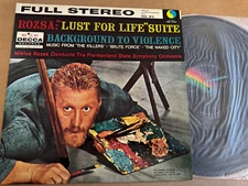 VIM-7205 Miklos Rosza "Lust For Life" Suite Background To Violence Japan LP