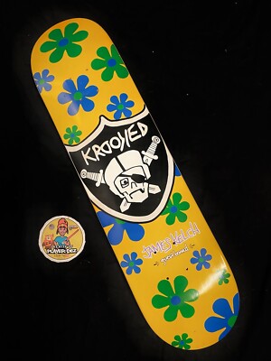 Planche à Roulettes Krooked Kaws édition Limitée Rare - N°442/500, Art De Mark Gonzales