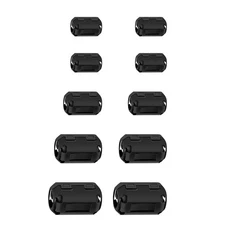 10pcs 3-13mm Clip-on Ferrite Ring Core RFI EMI Noise Suppressor Cable Clip
