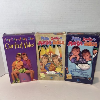 Mary Kate and Ashley Olsen VHS lot of 3 vintage 1990 s- Tested