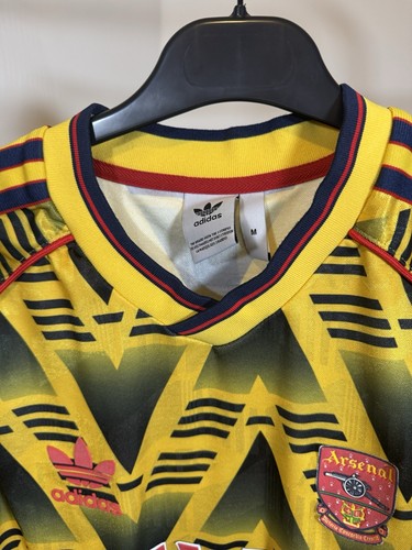 Maglia Arsenal Away 1991-1993 Iconica Banana Lividi GE4787 Ufficiale Uomo M Usata - Foto 4 di 19