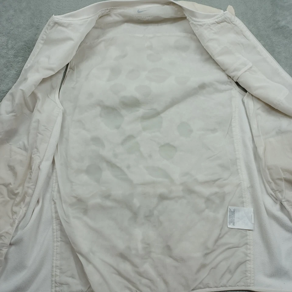 Nike Chaleco Para Hombres Medio Alto Blanco Ajuste Térmico Adv Aerocapa Ligero Cremallera Completa Foto 4 de 4