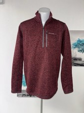 eddie bauer 1/4 zip sweater Men  s Size L Tall Excellent Condition Measurements