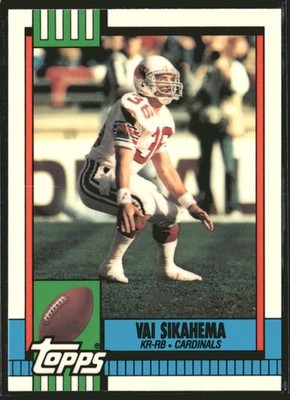 1990 Topps Collector's Edition (Tiffany) Vai Sikahema #442 Phoenix Cardinals
