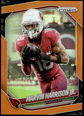 2025 Panini Prizm #28 Marvin Harrison Jr. Orange #/249