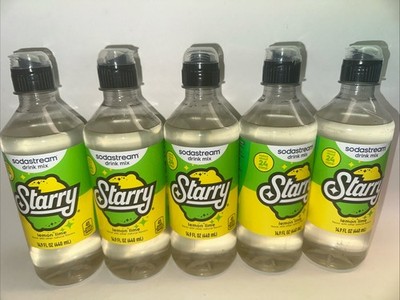 SodaStream 5 Count  Starry Lemon Lime Drink Mix One Cap Broken