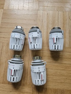 5x Heimeier Thermostatkopf Typ K 7000 00.500 mit Nullstellung – Neuwertig