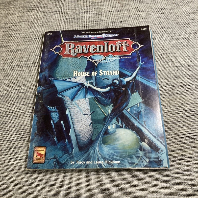 Advanced Dungeons & Dragons RM4 HOUSE OF STRAHD Ravenloft TSR 9418 c1993