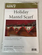 Sewing With Nancy Holiday Mantel Scarf Pattern Size 13 X 44