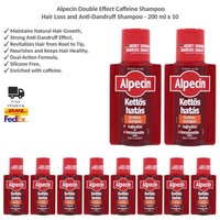 Alpecin Double Effect Coffein Shampoo Gegen Haarausfall & Schuppen 10X200Ml