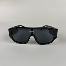 Comes with Box - Versace Large Square Frame Sunglasses Unisex Black Lens UV400