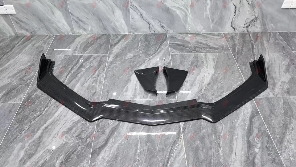 Fits Chevrolet Corvette C8 2020-25 Forged/Carbon Fiber Front Bumper Lip Diffuser — 第 4/4 张图片