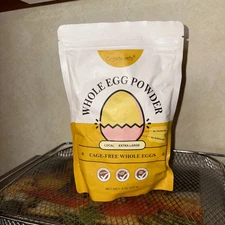 All-Natural Gluten-Free Whole Egg Powder - Pasteurized, 8 Oz - Orgnisulmte