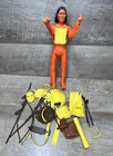 New ListingVtg Orange Geronimo Marx Johnny West Cowboy Indian Action Figure w/ Accessories