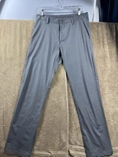 Rhone Commuter Pant Slim Men 32x32 Gray Stretch Preppy Golf Everyday Travel City