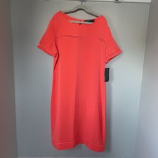 Donna Ricco New York Sheath Dress Coral Women’s Size 8 NWT