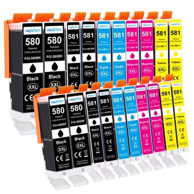 20x XXXL DruckerPatrone für CANON PIXMA TR7650 TR8650 TS6250 TS6251 TS705a TS705