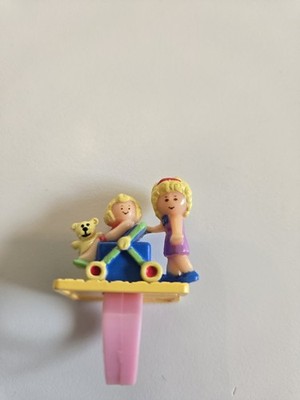 1990 Bluebird Toys Polly Pocket Polly Pushes The Pram Ring, Pink