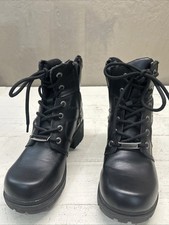 Harley Davidson Women's Jocelyn D83775 Black Leather Ankle Boots Shoes 6M