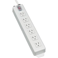Tripp Lite 6 Outlet Home Office Power Strip, 6ft Cord with 5-15P Plug