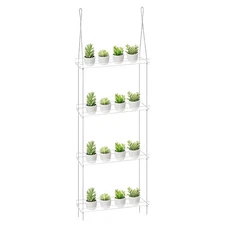 Hyuetrsa Acrylic Plant Shelves for Windows, 4-Tier Clear Matte Hanging Window...