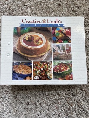 Creative Cook s Kitchen 3-Ring Binder Color Photos Recipes 1998 Hardcover