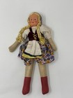 Antique Polish/German/Hungarian Folk Doll 1930/40's Painted Face, Cloth Hands — photo 6