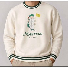 NEW Masters 2026 Gnome Caddie Crewneck Sweatshirt Mens Size XL