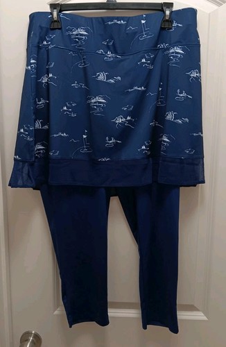 San Soleil XL Rock über Capri Hose UV 50 blau Golf Athleisure NEU - Bild 1 von 5