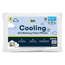 Serta Cooling Gel Memory Foam Bed Pillow, Set of 2 SAMEDAYSHIP