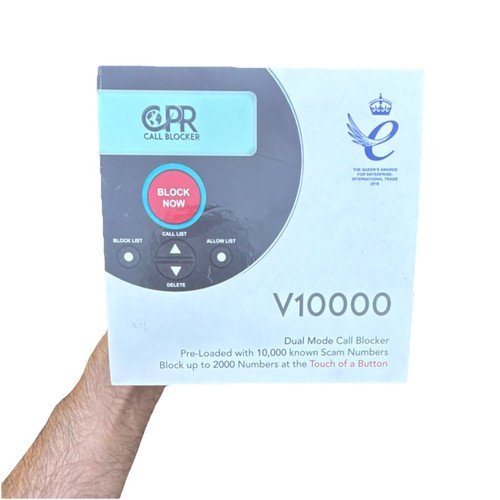 CPR Call Blocker V10000 Dual Mode Pre-loaded 10,000 Scam Numbers, Block 2000