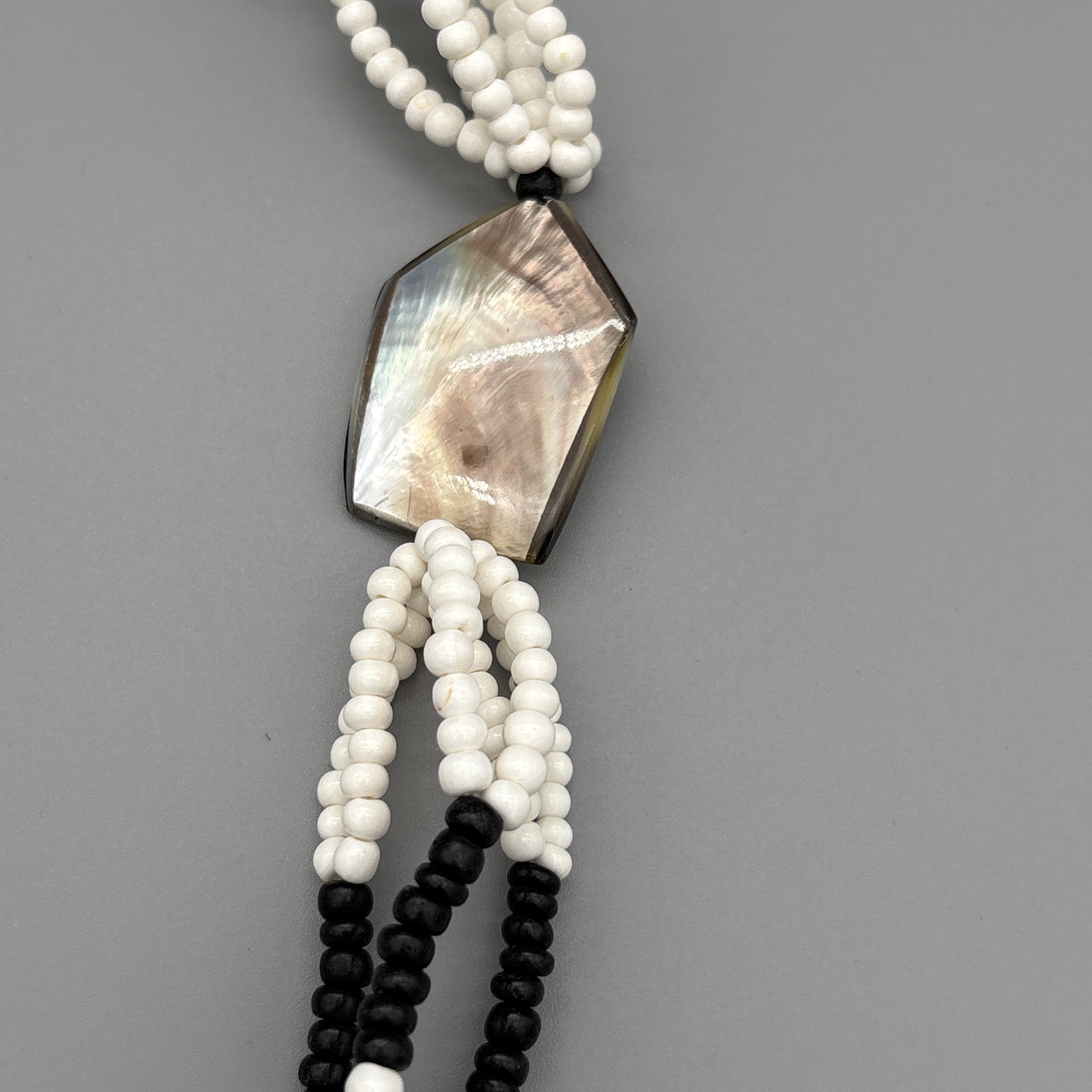 Abalone Shell Gemstone Handmade Big Statement Nec… - image 6