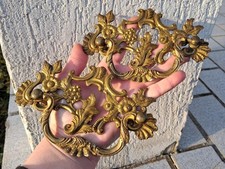 2 ANCIENNES POIGNÉES DE MEUBLE, en BRONZE ou LAITON, Dim.= 15,2 sur 8 cm N°116D