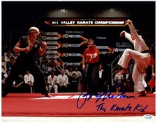 The Karate Kid Ralph Macchio Autographed 11x14 Photo ACOA Witness ITP