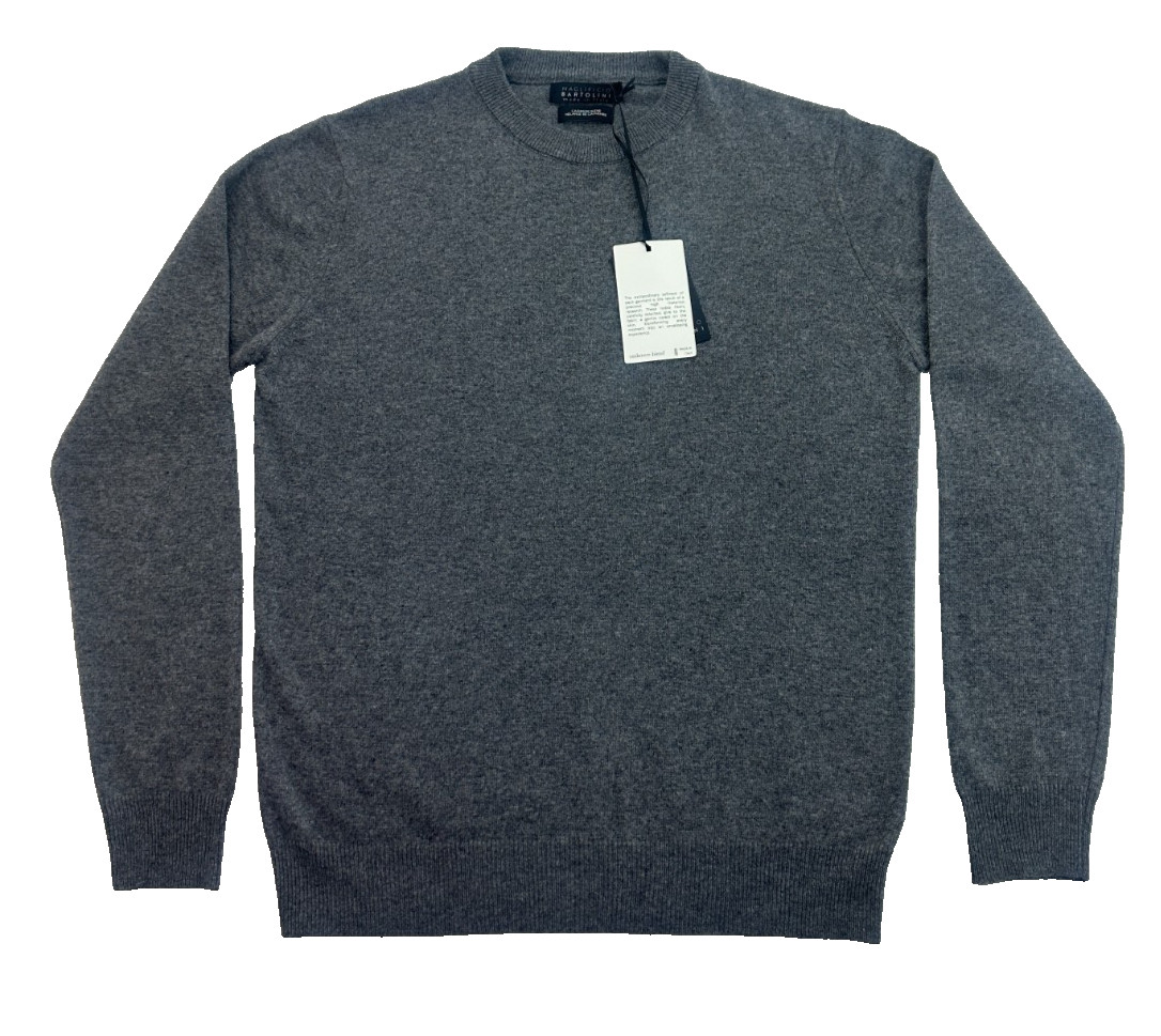 Maglificio Bartolini Made in Italy Cashmere Blend Pullover Sweater Mens M Grey 12390₽