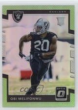 2017 Donruss Optic Rookies Lime Green Prizm Obi Melifonwu #141 8sb