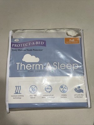 Protect A Bed ThermASleep Mattress Protector FULL Tencel Cool Moisture Wicking