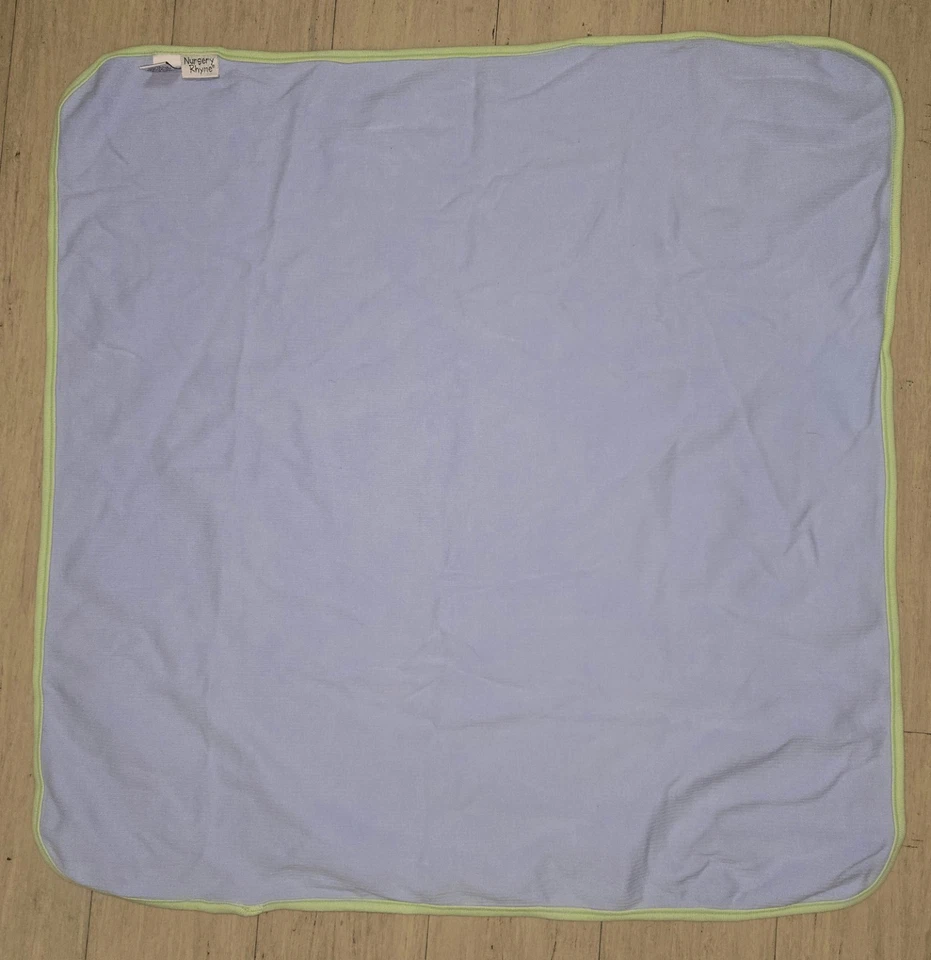 Manta de seguridad azul para bebé Nursery Rhymes con capucha acanalada dinosaurios 27 X 25" Foto 3 de 4