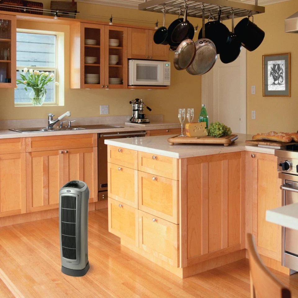 Portable Ceramic Heater with Remote Control, Gray - Image 4 of 4