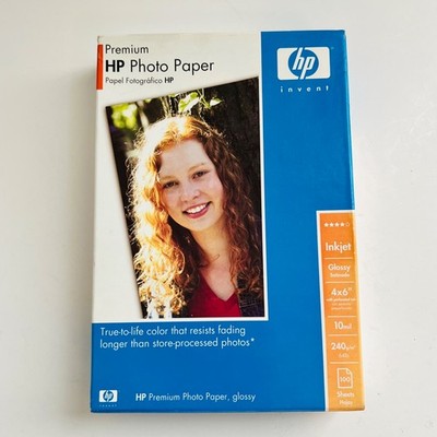 HP Premium Photo Printer Paper Glossy 4 X 6 Ink Jet 100 Sheets NEW
