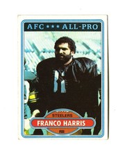 1980 Topps Football Franco Harris #400 Pittsburgh Steelers