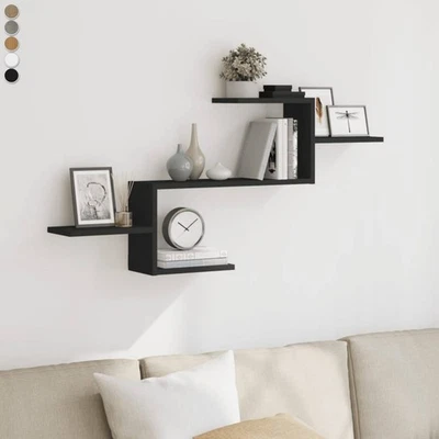 Wandregal Schweberegal Bücherregal Hängeregal Dekorativ Regal Wandboard für Büro - Bild 1 von 4