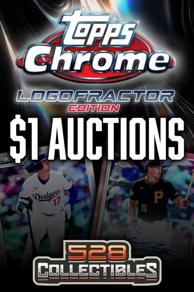 $1 Auctions! 2026 Topps Chrome Logofractor Edition Baseball Box Breaks!