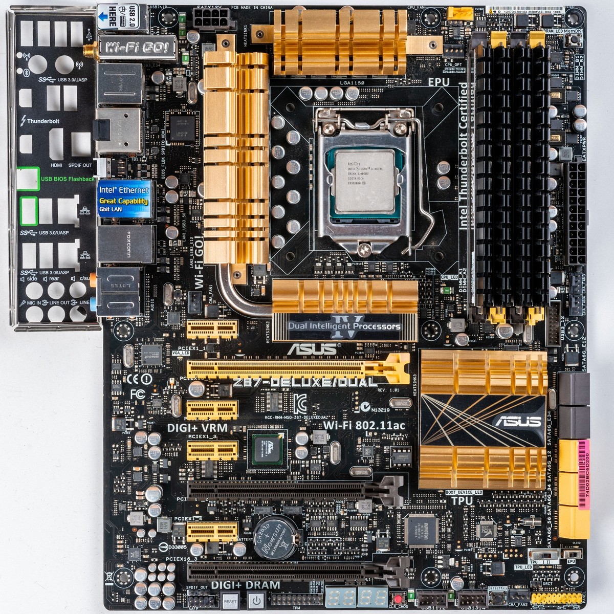 Asus Z87-DELUXE/DUAL WIFI LGA1150 ATX Motherboard 32GB DDR3