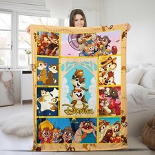 Disney Chip And Dale Blanket, Chip N Dale Blanket, Chip And Dale Art Bedding