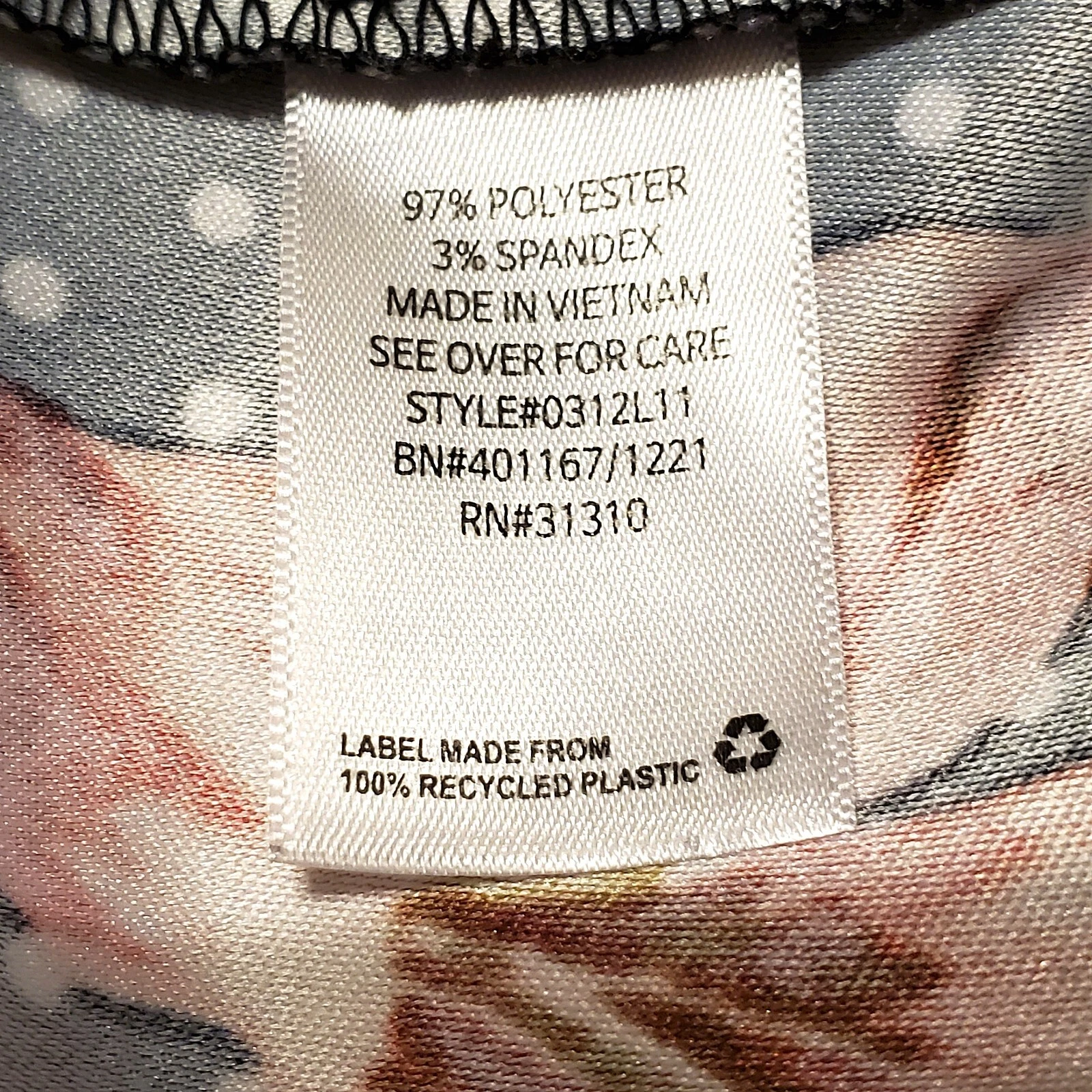 Abito smanicato floreale a pois bianco e nero Alyx taglia 16 occasioni speciali