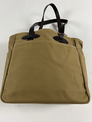 FILSON RUGGED TWILL OPEN TOTE BAG TAN NWT WITH KEY CLIP RARE | eBay