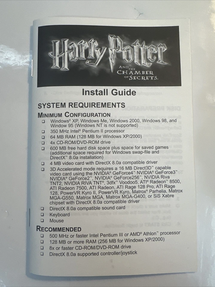 Harry Potter and the Chamber of Secrets 2002 Box Only PC ***NO GAME*** - Image 4 of 4