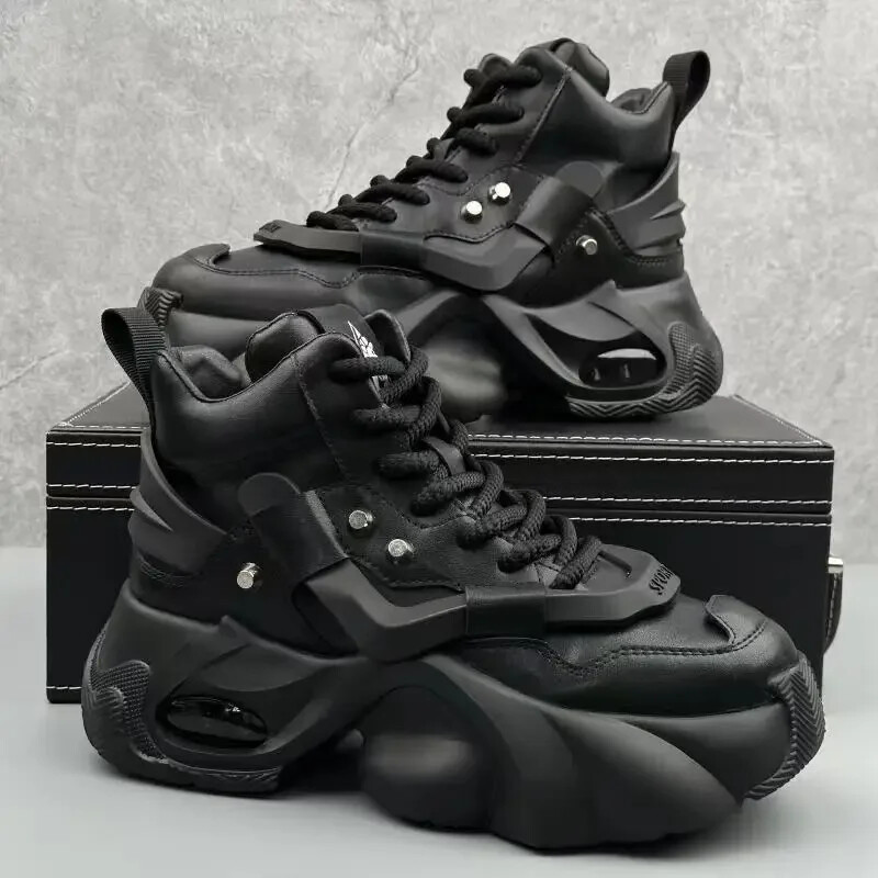 que shoes LL 25cm plain black キュー Amazon.com: ZFBBD Women's Fashion Chunky Sneakers - Platform