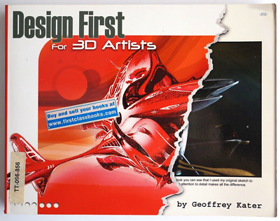 2005 Design First for 3D Artists by Geoffrey Kater Sci-fi Art Book